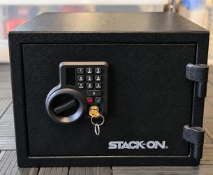 Stack On Fire Resistant Electronic Safe with Key