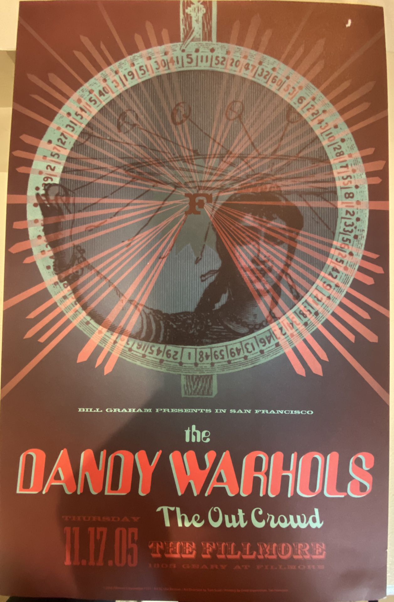 Rare Concert Poster. The dandy Warhols. 20”x14”