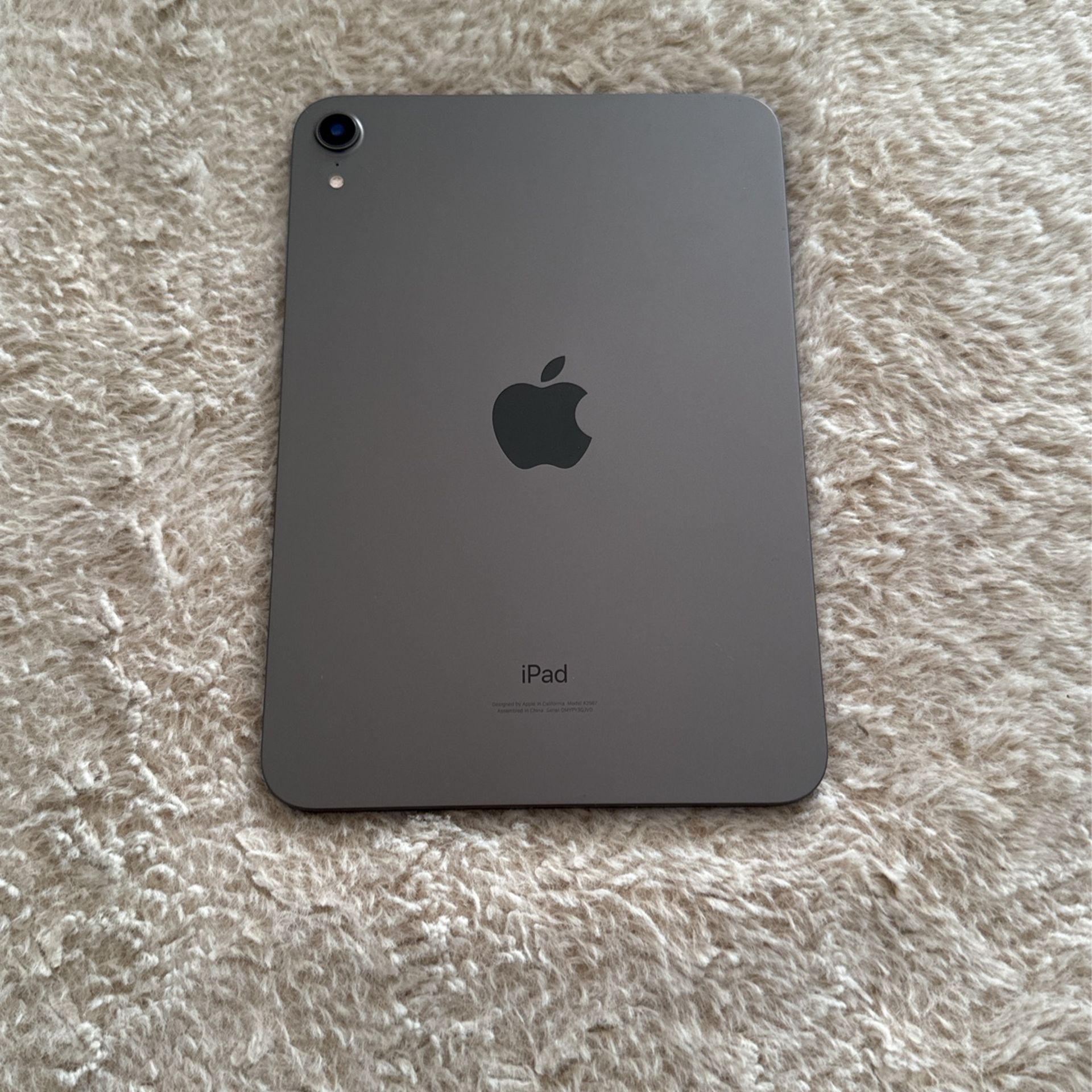 iPad Mini 6 Space Gray (WiFi) With Apple Pencil Gen 2 Included