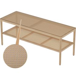 2-tier Plastic Rattan Shoe Rack