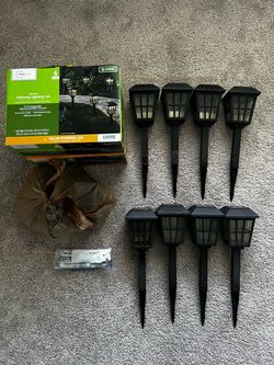 Mainstays Solar-Powered LED Pathway Lights – Set of 8. Read the description!!!