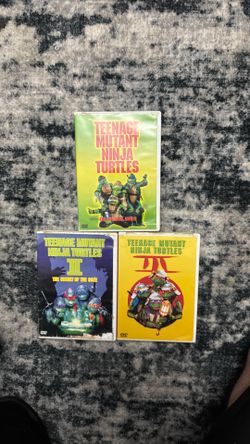 Teenage Mutant Ninja Turtles DVD Trilogy Set 1 2 3 Original Movies TMNT