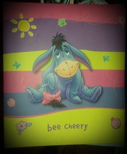 "Bee Cheery" - Winnie the Pooh binder featuring Eeyore 