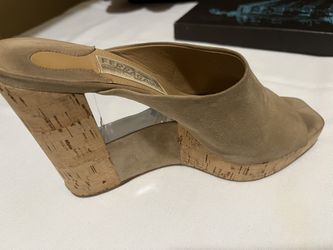 Salvatore Ferragamo Party Cork Heels 