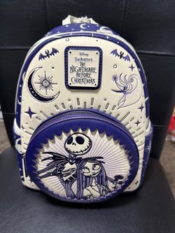 Loungefly Disney The Nightmare Before Christmas Jack & Sally Mini Backpack NEW RELEASE IN PACKAGE
