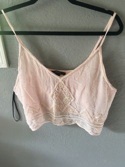 Blush pink loose fitting bralette size Medium