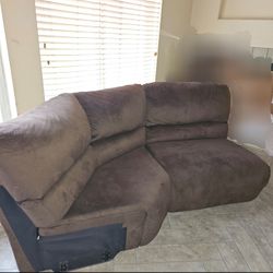 Brown Sofa Only 2 Sections