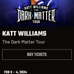 2 KATT WILLIAMS (Tampa) concert tickets 