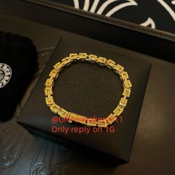 C.hrome H.earts bracelet 