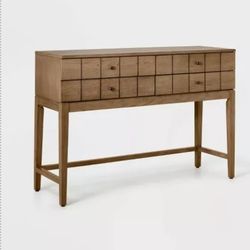 Wood Grid Console Table- was $350