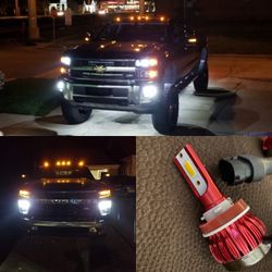 9006  LED Headlight Bulbs Low Beam Fog Light 300% Brighter 6500K Cool White Conversion Kit IP67 Waterproof 2 PCS