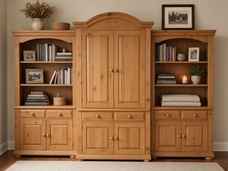 Broyhill Fontana Entertainment Center – Beautiful Wood Finish & Tons of Storage