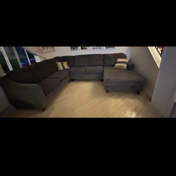 Charcoal gray sectional