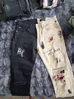 Split Color Denim