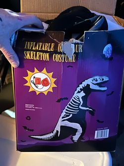 Inflatable Dinosaur Skeleton Costume random decor and party supplies