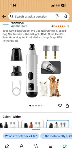 Pet nail grinder