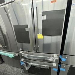 GE Profile 4 Door Stainless Steel Refrigerator Internal Ice & Water