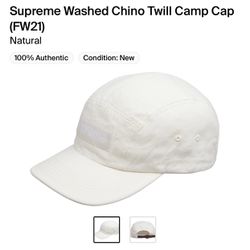 Supreme Vintage White Hat