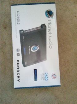 Planet Audio 2600 watts 2 Ch Amplifier Brand New In The Box