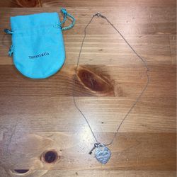 Tiffany&Co Heart Tag Pendant Necklace 