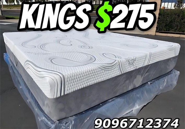 King Organic Hybrid Cool Gel Memory Foam Mattress!