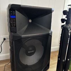 Gemini Sound GSW-T1500PK Active Battery Powered Wireless 15" Inch Woofer Portable Bluetooth 