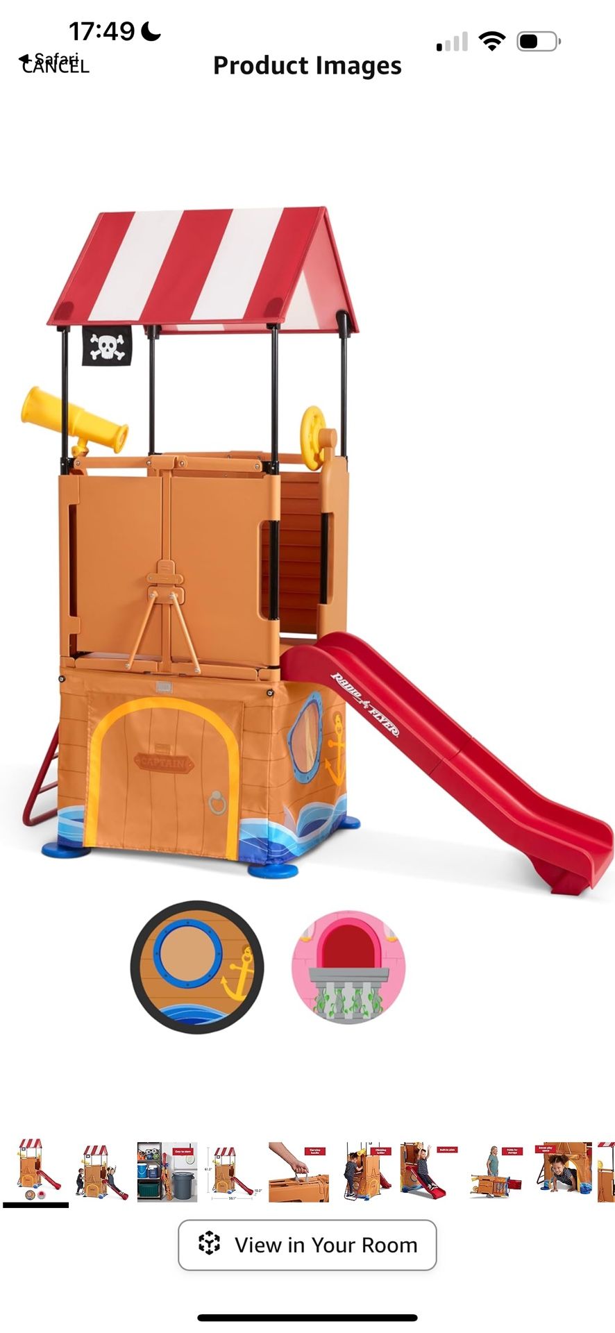 Radio Flyer Play & Fold Away Pirate Ship