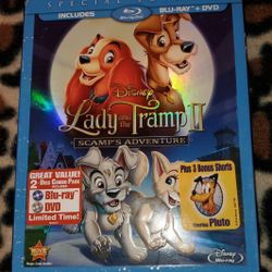 Disney's Lady and the Tramp II: Scamps Adventure (Blu-ray/DVD, 2012, 2-Disc Set)