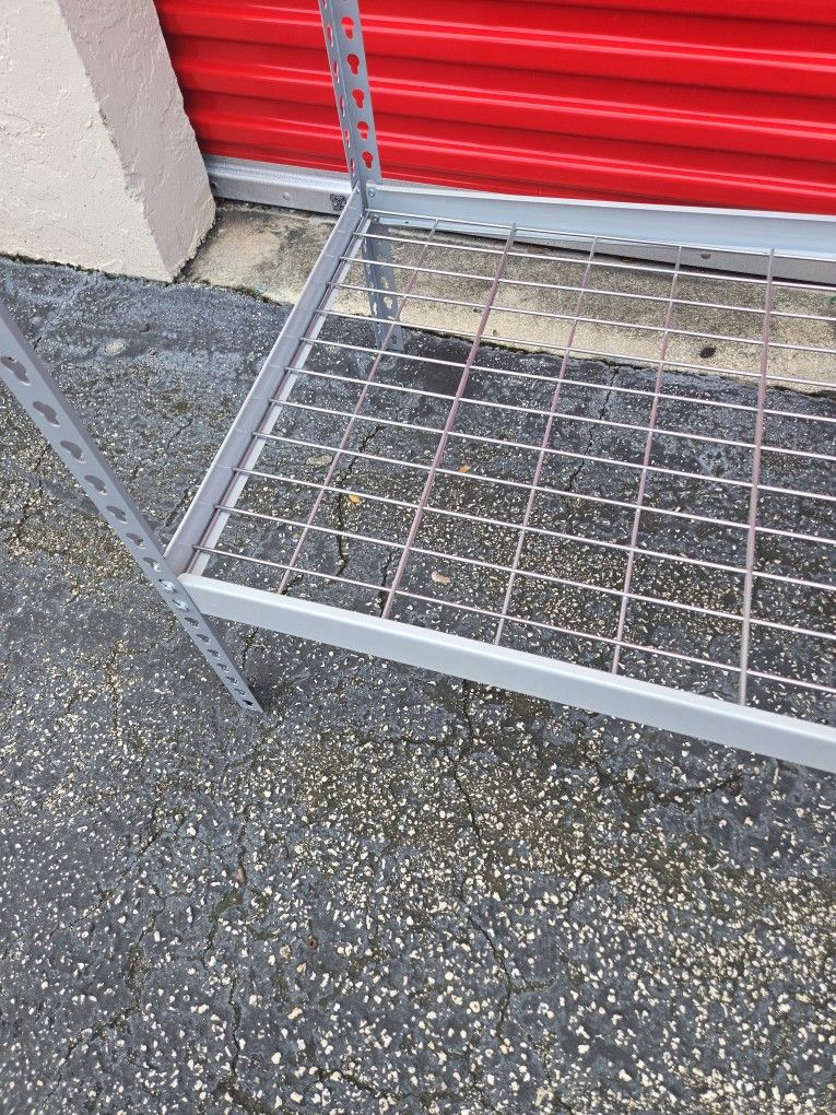 Five Level Wire Mesh Shelving