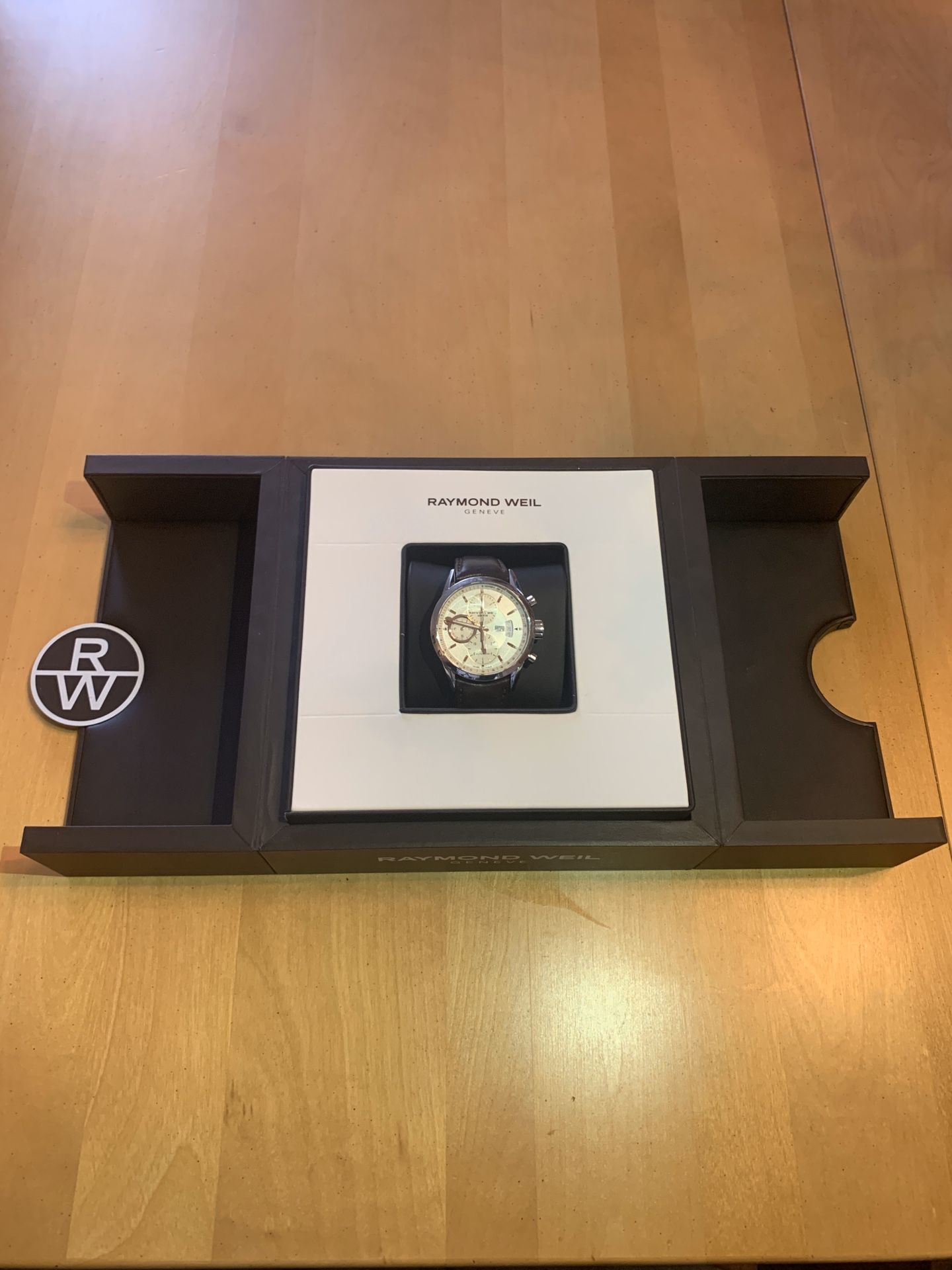 Raymond Weil rose gold men’s watch