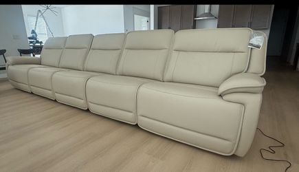 Ashley Sofa Recliner Leather 5 pcs