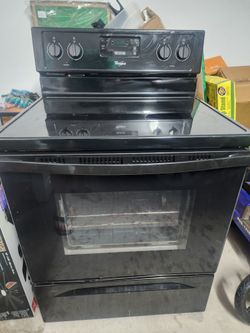 Whirlpool Black 4 Burner Stove