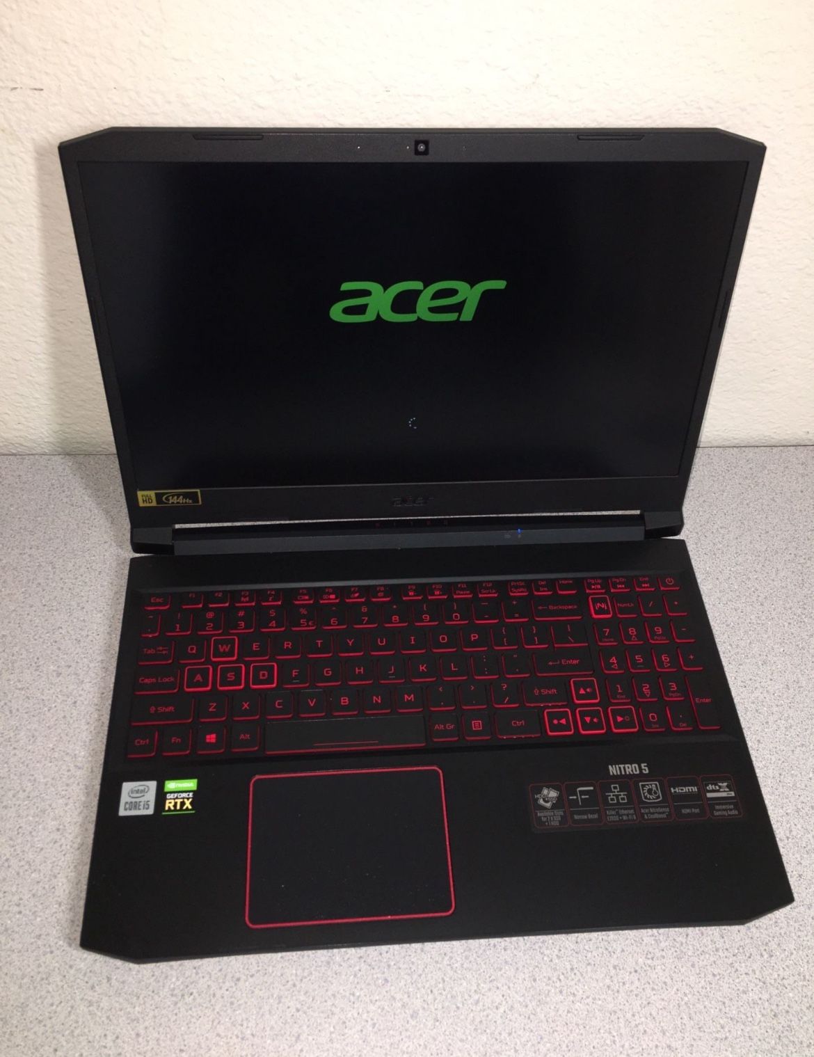 Gaming Laptop Acer Nitro 5  3TB SSD 32GB RAM RTX 3050 i5 CPU with Backlit Keyboard