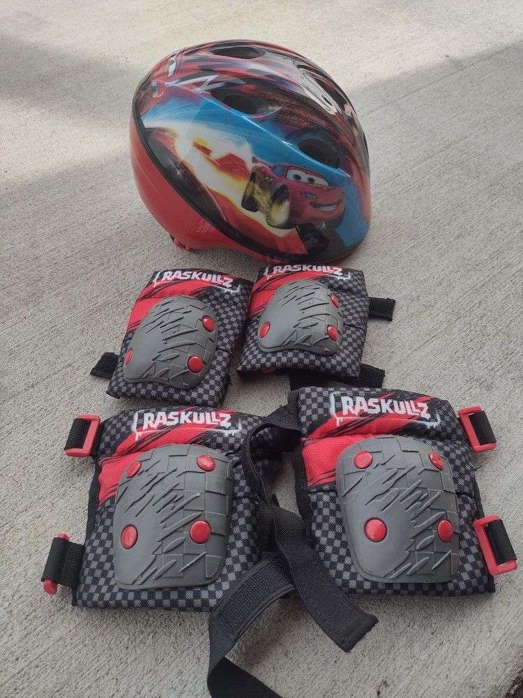 Helmet,Knee And Elbow Pads