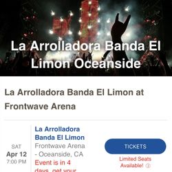 La arrolladora Concert