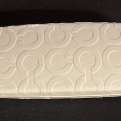 Vintage Coach White Eyeglass Carrier & A Brown Gucci  Eyeglass Carrier 