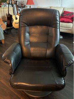 Super Comfy Recliner and Footstool
