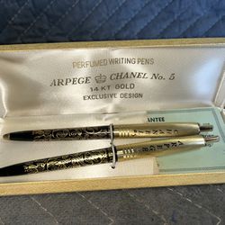 Arpege Chanel No. 5 14Kt Gold Perfumed Writing Pen