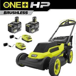 ONE+ HP 18V Brushless 20 in. Cordless Battery Walk Behind Self-Propelled Lawn Mower w/ (2) 6.0 Ah Batteries and Chargers Your Price $325 Retail Price 