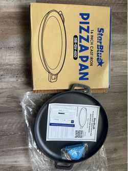 StarBlue Cast Iron Griddle with Silicone Handles – Pre-Seasoned