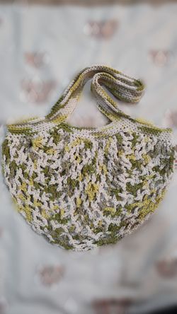 Handmade Crochet Mesh Market Bag