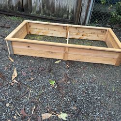 Raised cedar garden box 6’x3’x11” $60 each Ready for pick up two available