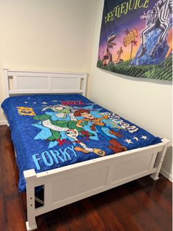 Full Bed Frame Only-White