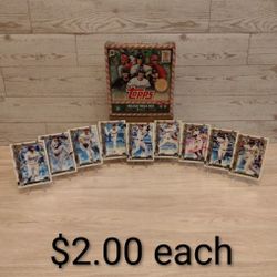 Topps 2025 Holiday Series Baseball Cards ( LA DODGERS)