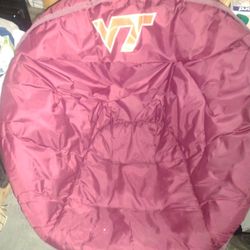 Virginia Tech Folding Chair Maroon In Color