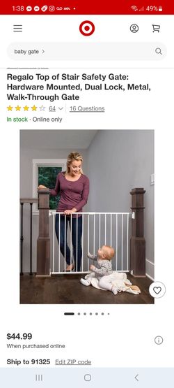 Regalo Top of Stair Safety Gate $35 each or 2 for $60