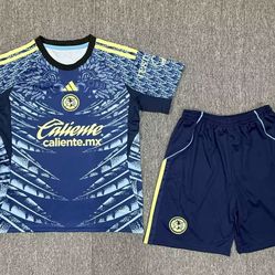 Soccer  kids niños size 22,24,26,28  4,5,6,7,9,10,11,12 years old America america 🦅🦅las home and away local visitante aguilas New Jersey  2025-  202