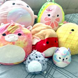 Squishmallow Bundle Plush Lot (7 pcs) small and large