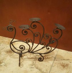 Peacock candle holder