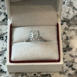 2.00ct F VS1 Lab Created Diamond Ring IGI Radiant 14k White Gold Sz 6